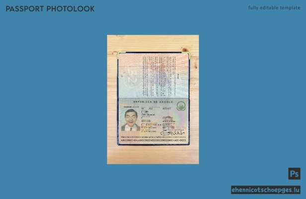 Beispielansicht für ein angolanisches Passfoto